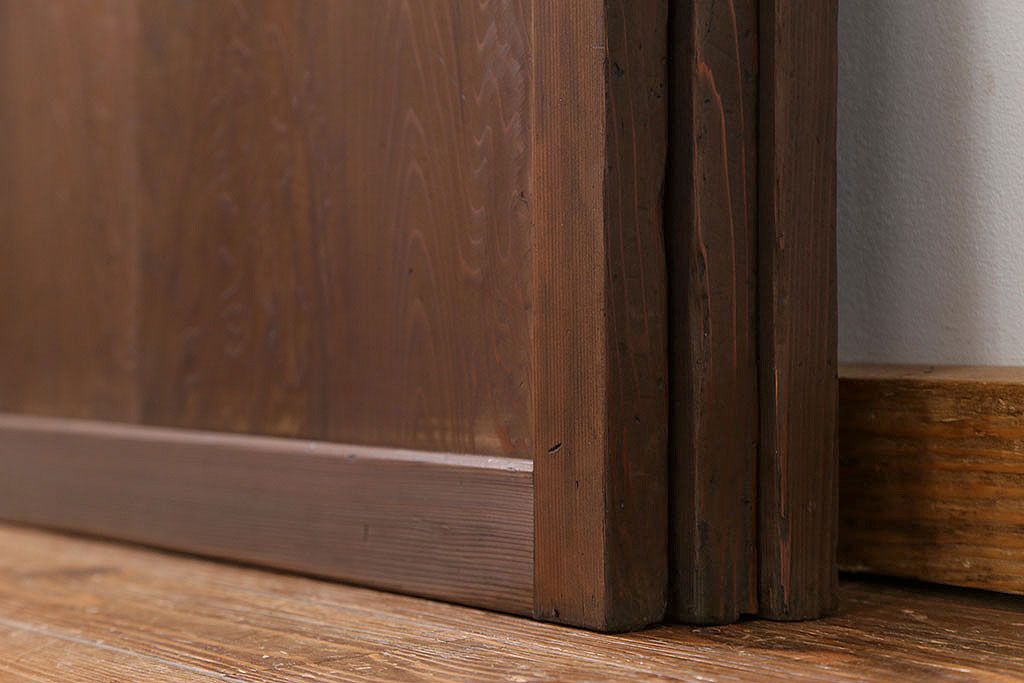 アンティーク 上品な板戸　3枚セット(引き戸、和風建具)