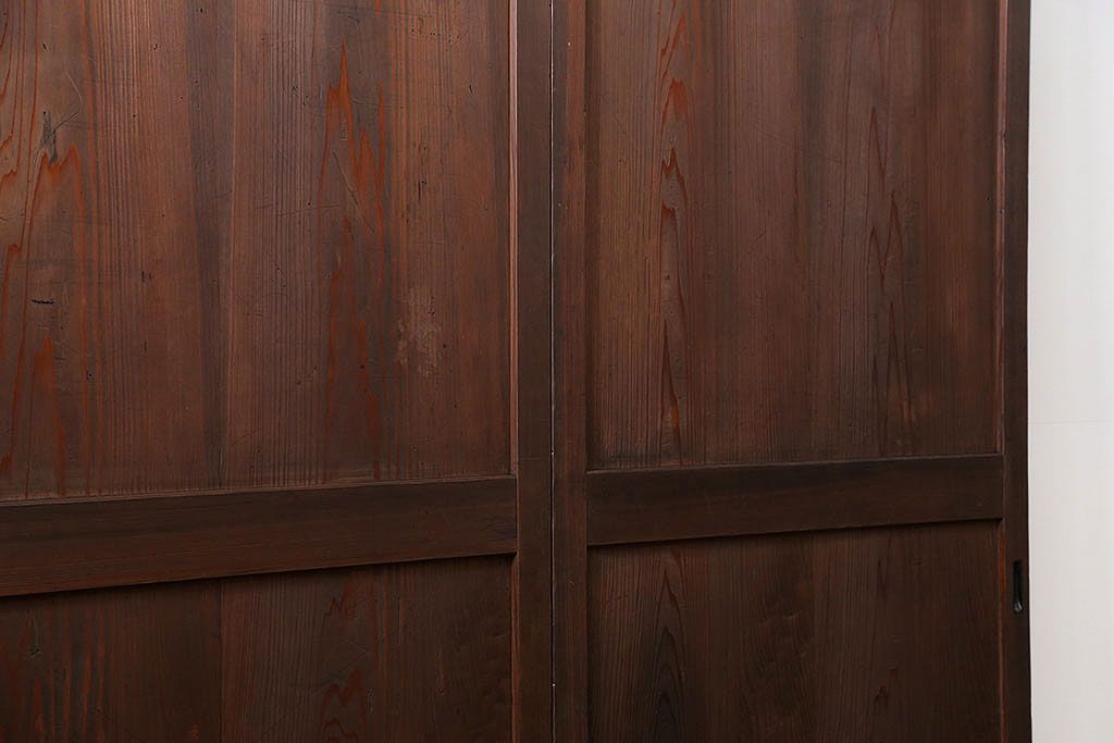 アンティーク 上品な板戸　3枚セット(引き戸、和風建具)