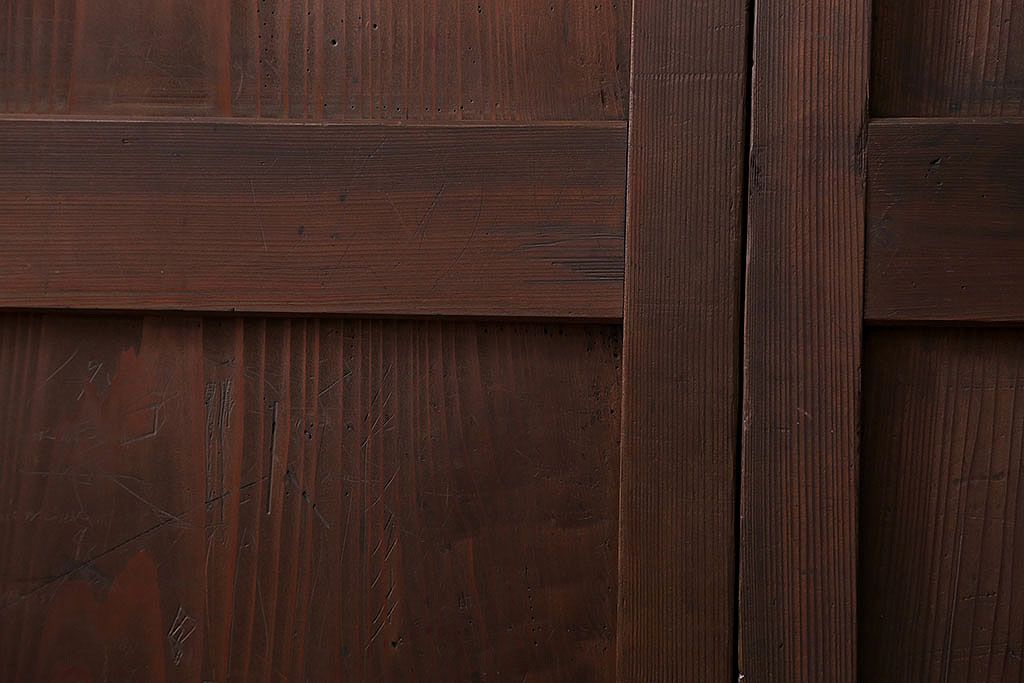 アンティーク 上品な板戸　3枚セット(引き戸、和風建具)