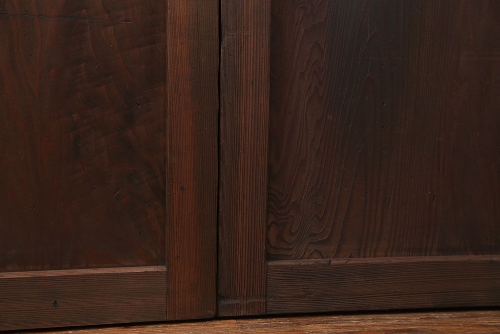 アンティーク 上品な板戸　3枚セット(引き戸、和風建具)