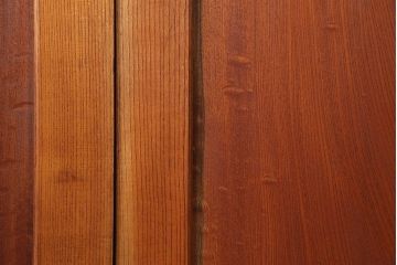 古民具・骨董 総欅材　無垢杢目の素晴らしい帯戸　4枚セット