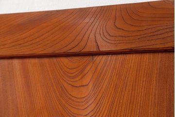 古民具・骨董 総欅材　無垢杢目の素晴らしい帯戸　4枚セット