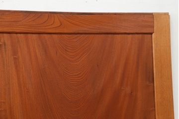 古民具・骨董 総欅材　無垢杢目の素晴らしい帯戸　4枚セット