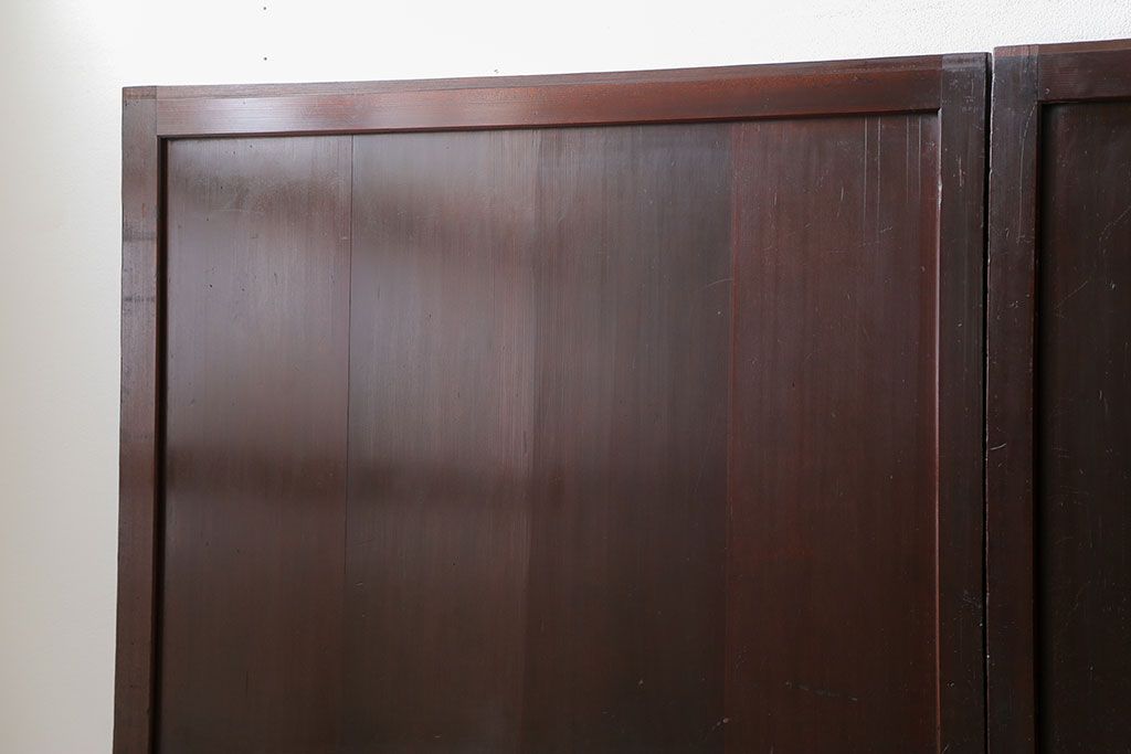 古民具・骨董 味のある無双帯戸　4枚セット　(引き戸、和風建具)