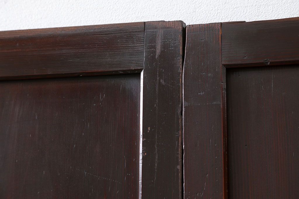 古民具・骨董 味のある無双帯戸　4枚セット　(引き戸、和風建具)