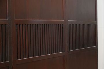 古民具・骨董 味のある無双帯戸　4枚セット　(引き戸、和風建具)