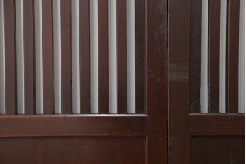 古民具・骨董 味のある無双帯戸　4枚セット　(引き戸、和風建具)