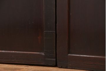 古民具・骨董 味のある無双帯戸　4枚セット　(引き戸、和風建具)