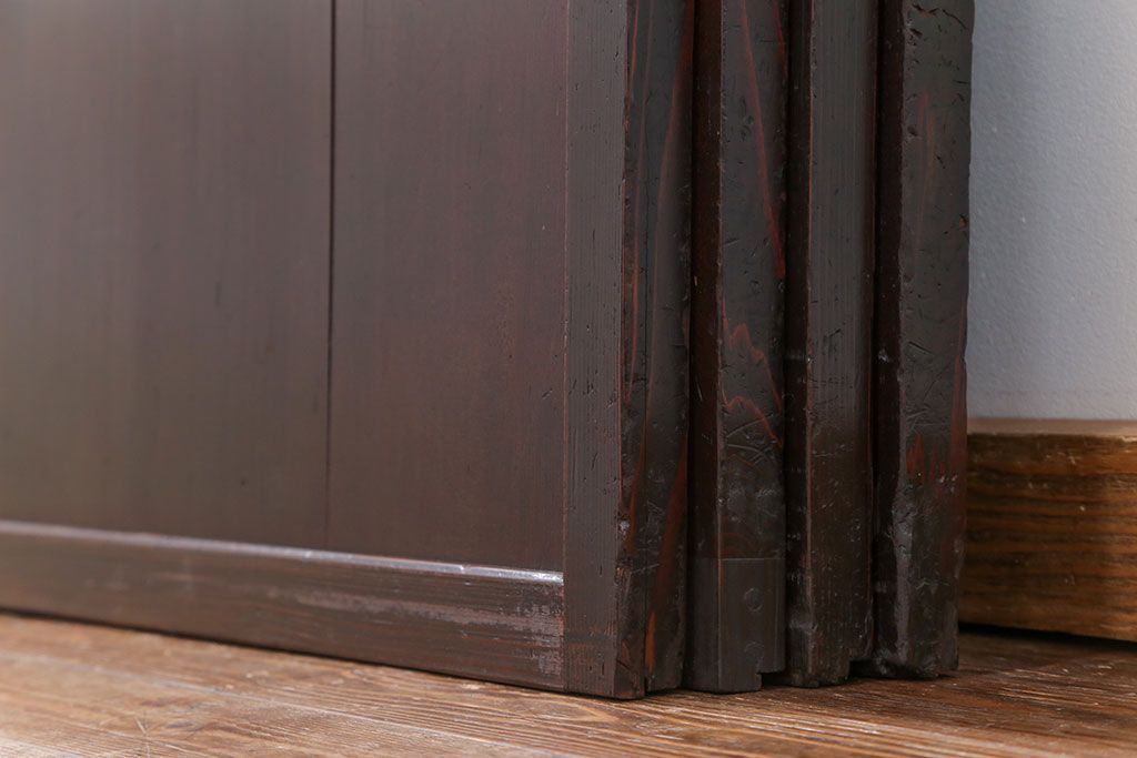 古民具・骨董 味のある無双帯戸　4枚セット　(引き戸、和風建具)