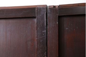 古民具・骨董 味のある無双帯戸　4枚セット　(引き戸、和風建具)