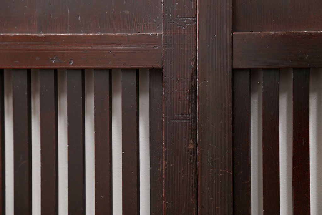 古民具・骨董 味のある無双帯戸　4枚セット　(引き戸、和風建具)