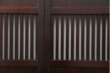 古民具・骨董 味のある無双帯戸　4枚セット　(引き戸、和風建具)