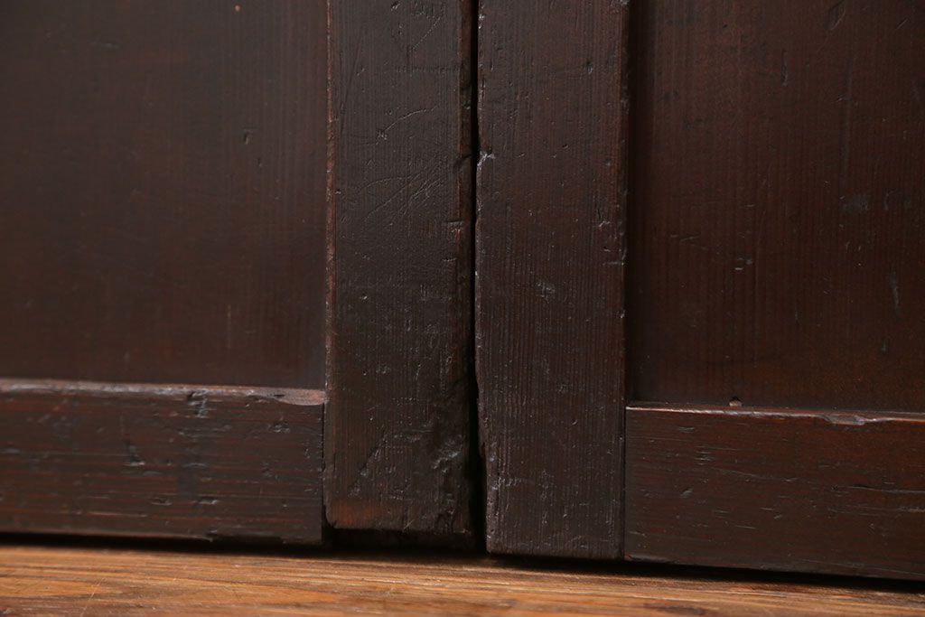 古民具・骨董 味のある無双帯戸　4枚セット　(引き戸、和風建具)