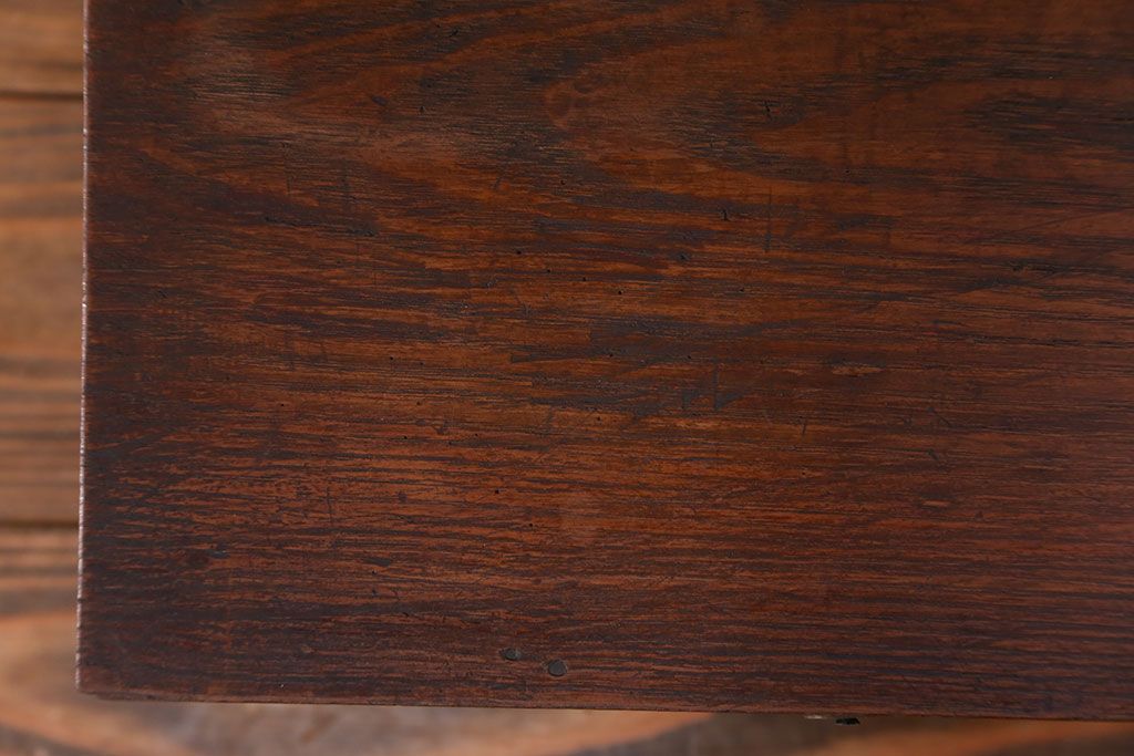 アンティーク 古い木の使い込まれた小さな収納箱