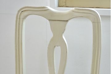 ヴィンテージ家具　海外ビンテージ　アンティークペイントチェア2脚セット(1)　(椅子、イス)