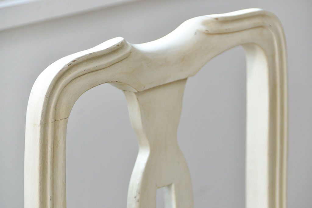 ヴィンテージ家具　海外ビンテージ　アンティークペイントチェア2脚セット(1)　(椅子、イス)