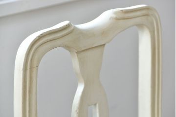 ヴィンテージ家具　海外ビンテージ　アンティークペイントチェア2脚セット(1)　(椅子、イス)