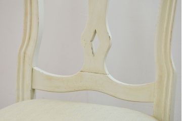 ヴィンテージ家具　海外ビンテージ　アンティークペイントチェア2脚セット(1)　(椅子、イス)