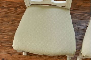 ヴィンテージ家具　海外ビンテージ　アンティークペイントチェア2脚セット(1)　(椅子、イス)