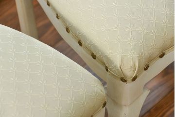 ヴィンテージ家具　海外ビンテージ　アンティークペイントチェア2脚セット(1)　(椅子、イス)