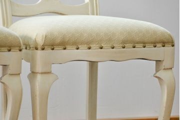 ヴィンテージ家具　海外ビンテージ　アンティークペイントチェア2脚セット(1)　(椅子、イス)