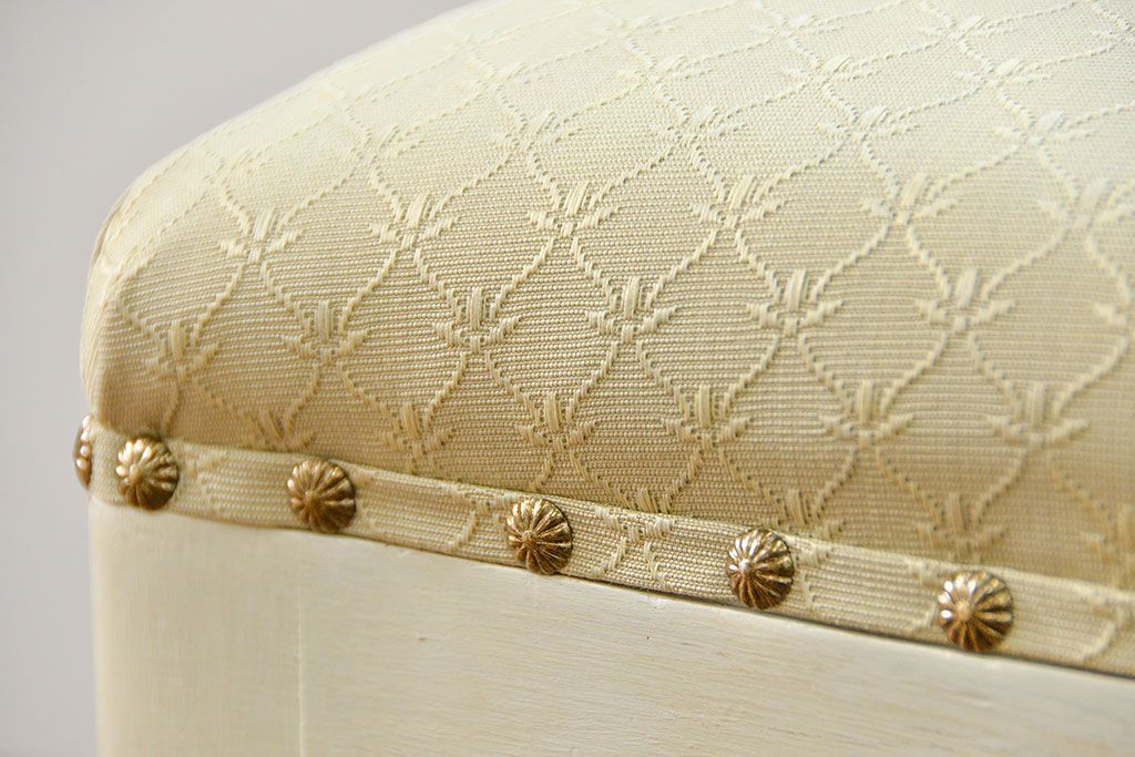 ヴィンテージ家具　海外ビンテージ　アンティークペイントチェア2脚セット(1)　(椅子、イス)