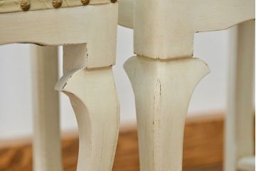 ヴィンテージ家具　海外ビンテージ　アンティークペイントチェア2脚セット(1)　(椅子、イス)