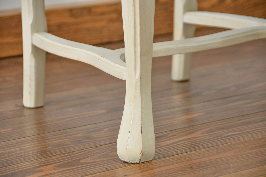 ヴィンテージ家具　海外ビンテージ　アンティークペイントチェア2脚セット(1)　(椅子、イス)