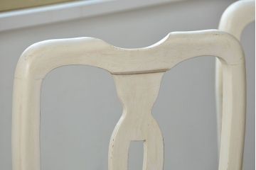 ヴィンテージ家具　海外ビンテージ　アンティークペイントチェア2脚セット(1)　(椅子、イス)