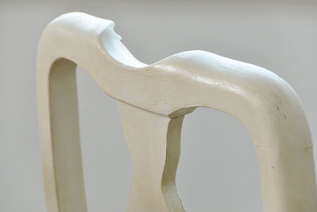 ヴィンテージ家具　海外ビンテージ　アンティークペイントチェア2脚セット(1)　(椅子、イス)