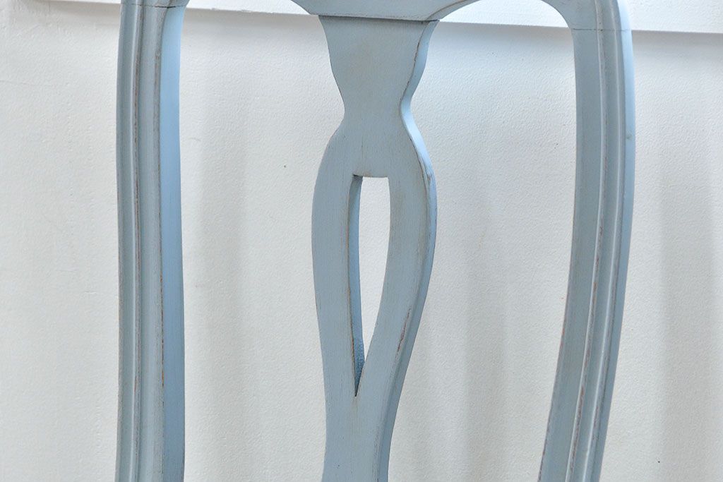 ヴィンテージ家具　海外ビンテージ　アンティークペイントチェア2脚セット(2)　(椅子、イス