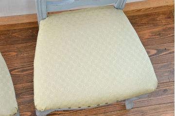 ヴィンテージ家具　海外ビンテージ　アンティークペイントチェア2脚セット(2)　(椅子、イス