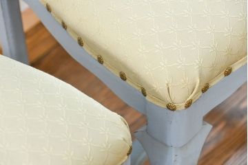 ヴィンテージ家具　海外ビンテージ　アンティークペイントチェア2脚セット(2)　(椅子、イス