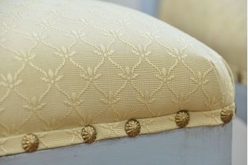 ヴィンテージ家具　海外ビンテージ　アンティークペイントチェア2脚セット(2)　(椅子、イス