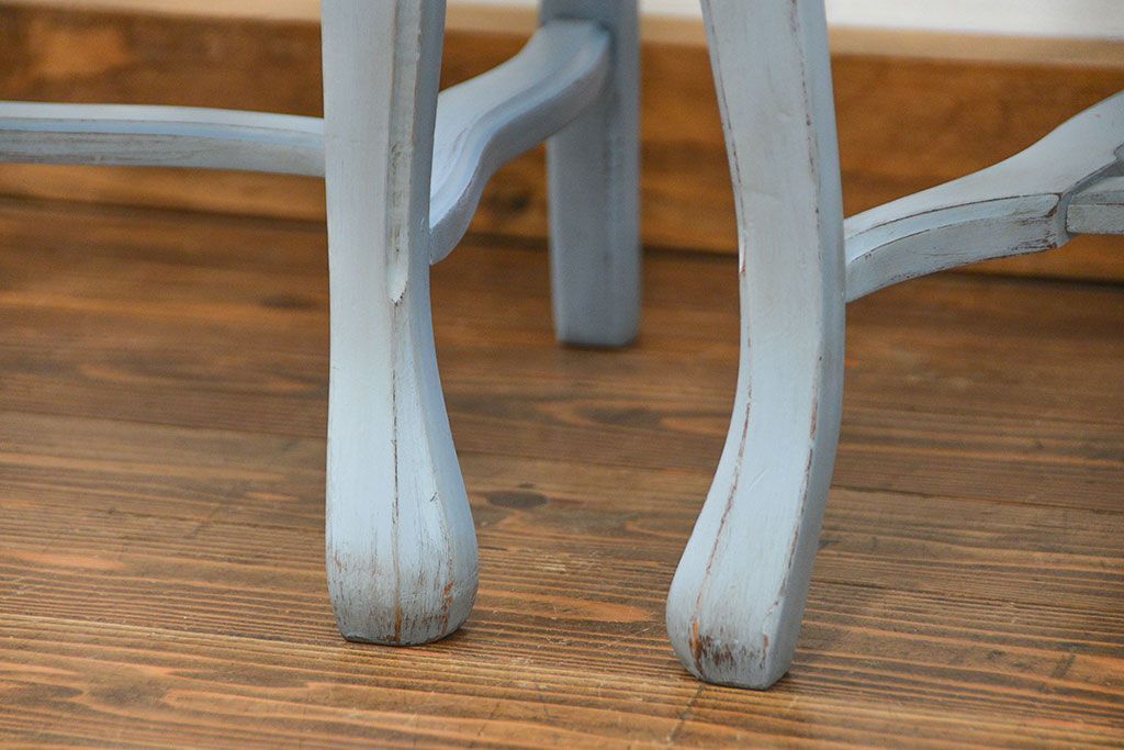 ヴィンテージ家具　海外ビンテージ　アンティークペイントチェア2脚セット(2)　(椅子、イス