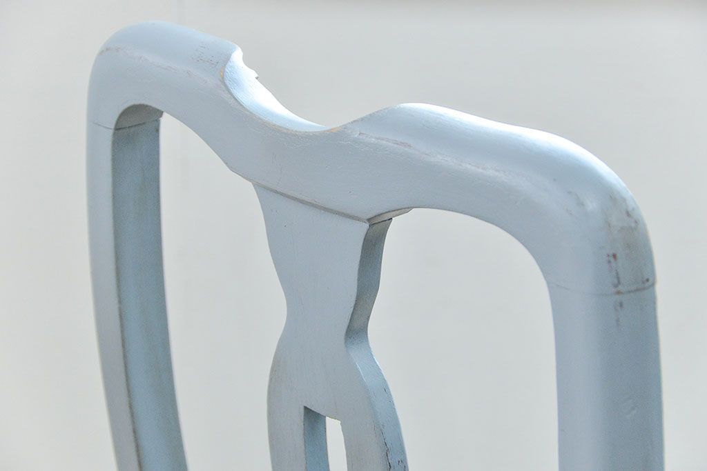 ヴィンテージ家具　海外ビンテージ　アンティークペイントチェア2脚セット(2)　(椅子、イス