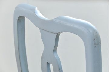 ヴィンテージ家具　海外ビンテージ　アンティークペイントチェア2脚セット(2)　(椅子、イス