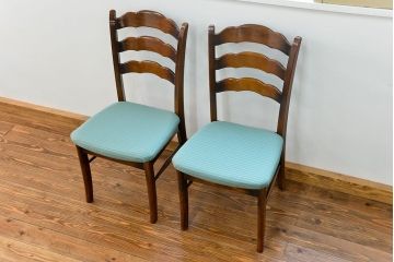 中古　カリモク　ダイニングチェア2脚セット(2)　(椅子、イス)