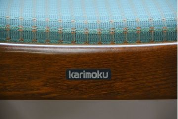 中古　カリモク　ダイニングチェア2脚セット(2)　(椅子、イス)