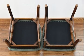 中古　カリモク　ダイニングチェア2脚セット(2)　(椅子、イス)
