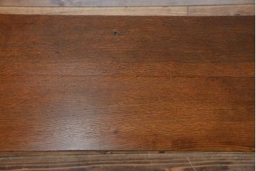 アンティーク家具　アンティーク  天板ナラ材の横長テーブル(6)(サイドテーブル、机、在宅ワーク、在宅用デスク)