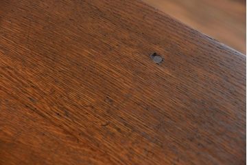 アンティーク家具　アンティーク  天板ナラ材の横長テーブル(6)(サイドテーブル、机、在宅ワーク、在宅用デスク)