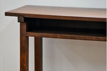 アンティーク家具　アンティーク  天板ナラ材の横長テーブル(6)(サイドテーブル、机、在宅ワーク、在宅用デスク)