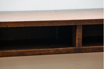 アンティーク家具　アンティーク  天板ナラ材の横長テーブル(6)(サイドテーブル、机、在宅ワーク、在宅用デスク)