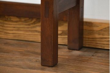 アンティーク家具　アンティーク  天板ナラ材の横長テーブル(6)(サイドテーブル、机、在宅ワーク、在宅用デスク)