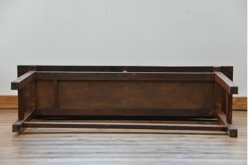 アンティーク家具　アンティーク  天板ナラ材の横長テーブル(6)(サイドテーブル、机、在宅ワーク、在宅用デスク)