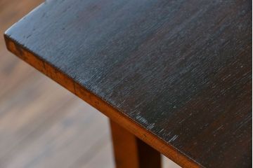 アンティーク家具　アンティーク 天板ナラ材の横長テーブル(7)(サイドテーブル、机、在宅ワーク、在宅用デスク)