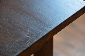 アンティーク家具　アンティーク 天板ナラ材の横長テーブル(7)(サイドテーブル、机、在宅ワーク、在宅用デスク)