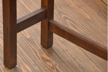 アンティーク家具　アンティーク 天板ナラ材の横長テーブル(7)(サイドテーブル、机、在宅ワーク、在宅用デスク)