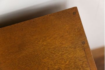 レトロ家具　昭和レトロ レトロなデザインの縦型本棚(書類棚、カルテケース)